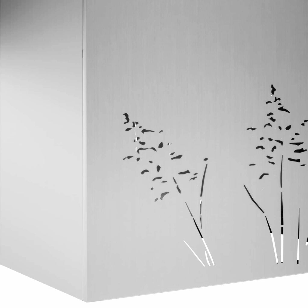 vidaXL Doniczka ogrodowa srebrny 80 x 20 x 49 cm Stal ocynkowana