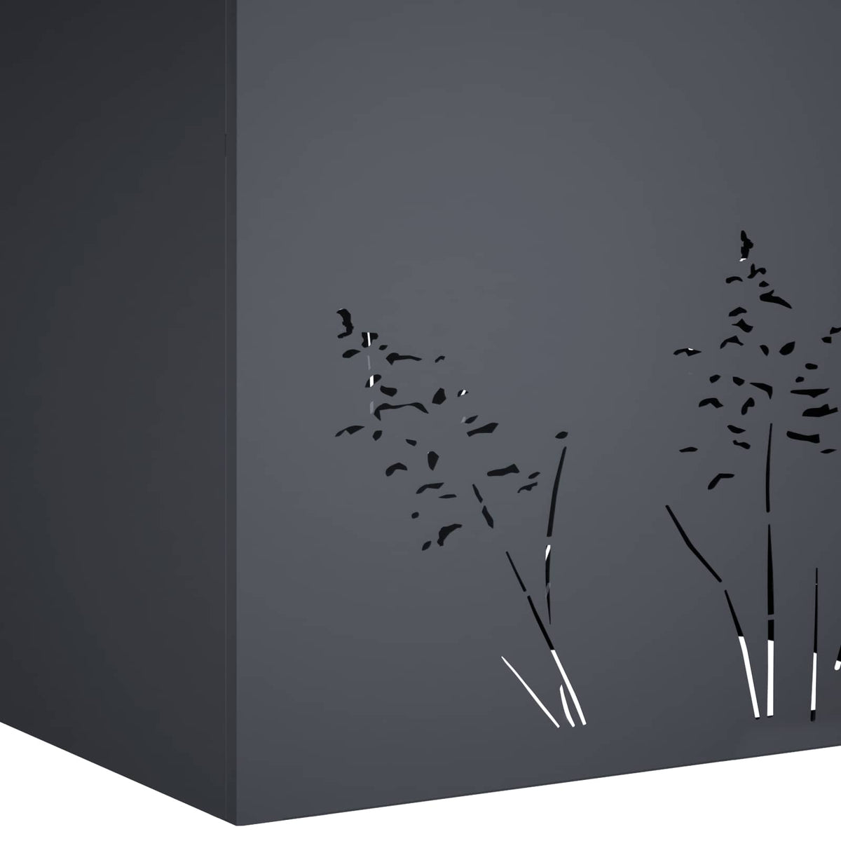 vidaXL Doniczka ogrodowa antracytowy 80 x 30 x 49 cm Stal zimnogięta