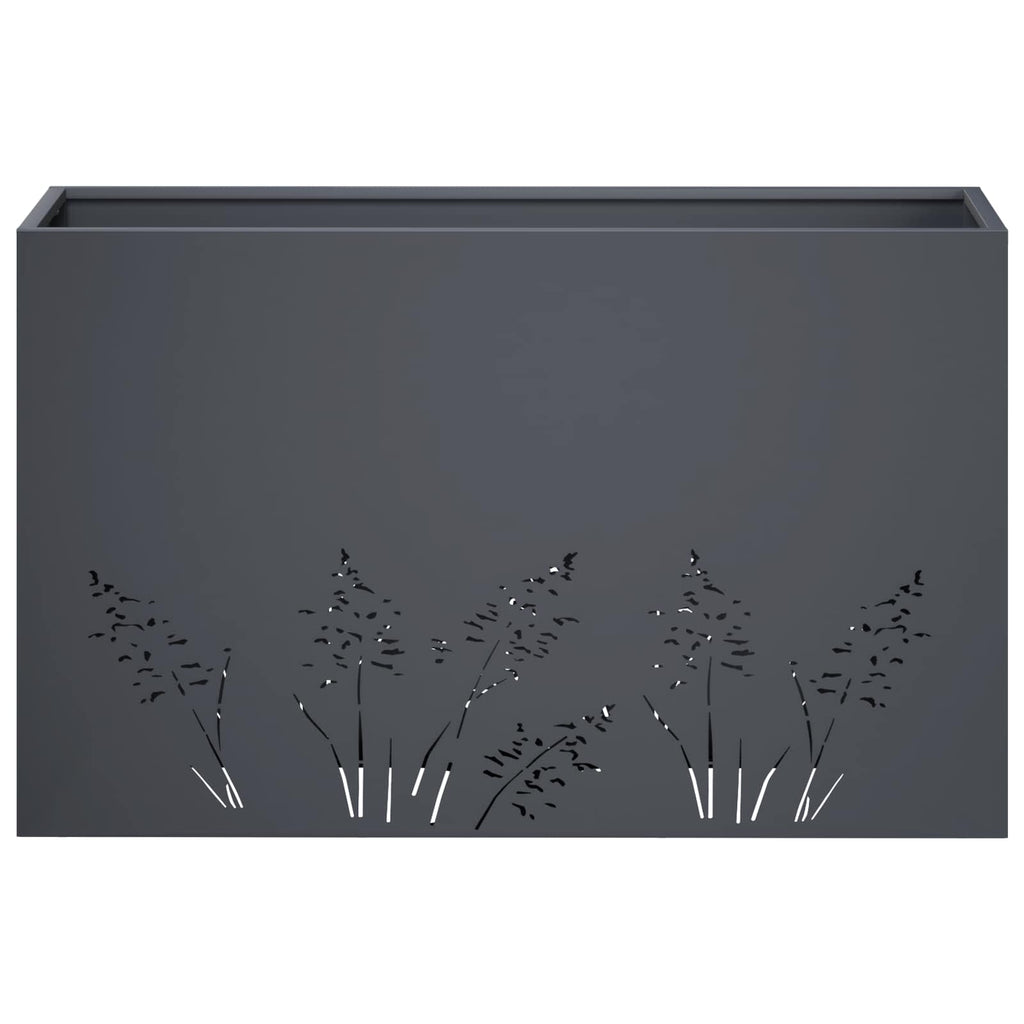 vidaXL Doniczka ogrodowa antracytowy 80 x 30 x 49 cm Stal zimnogięta