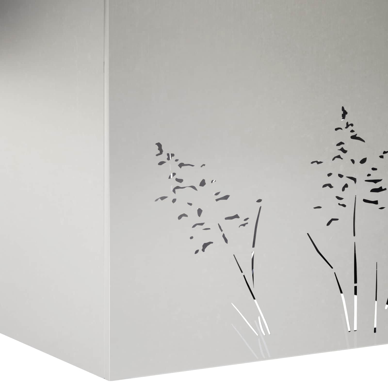 vidaXL Doniczka ogrodowa srebrny 80 x 30 x 49 cm Stal nierdzewna