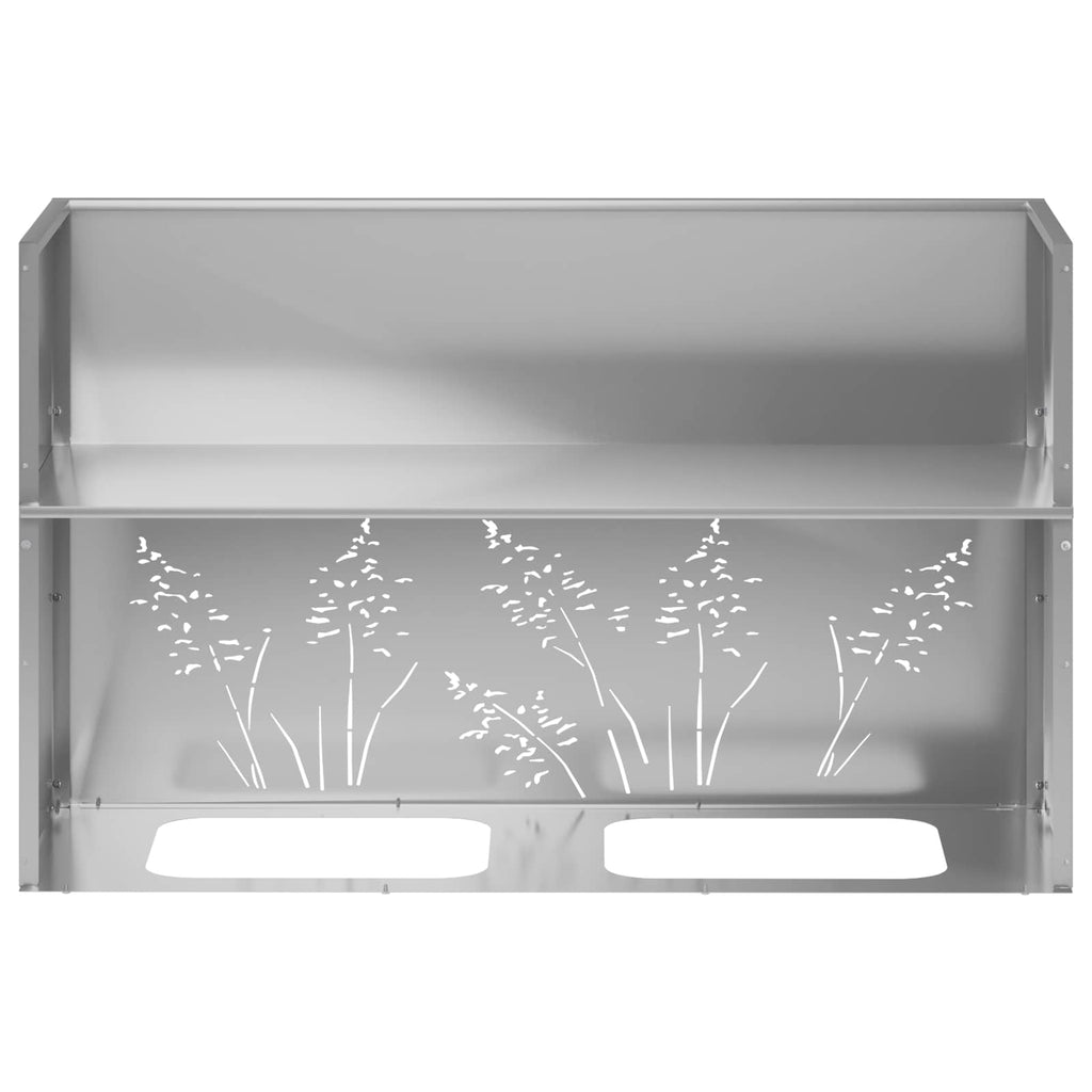 vidaXL Doniczka ogrodowa 2 szt. srebrny 80 x 30 x 49 cm