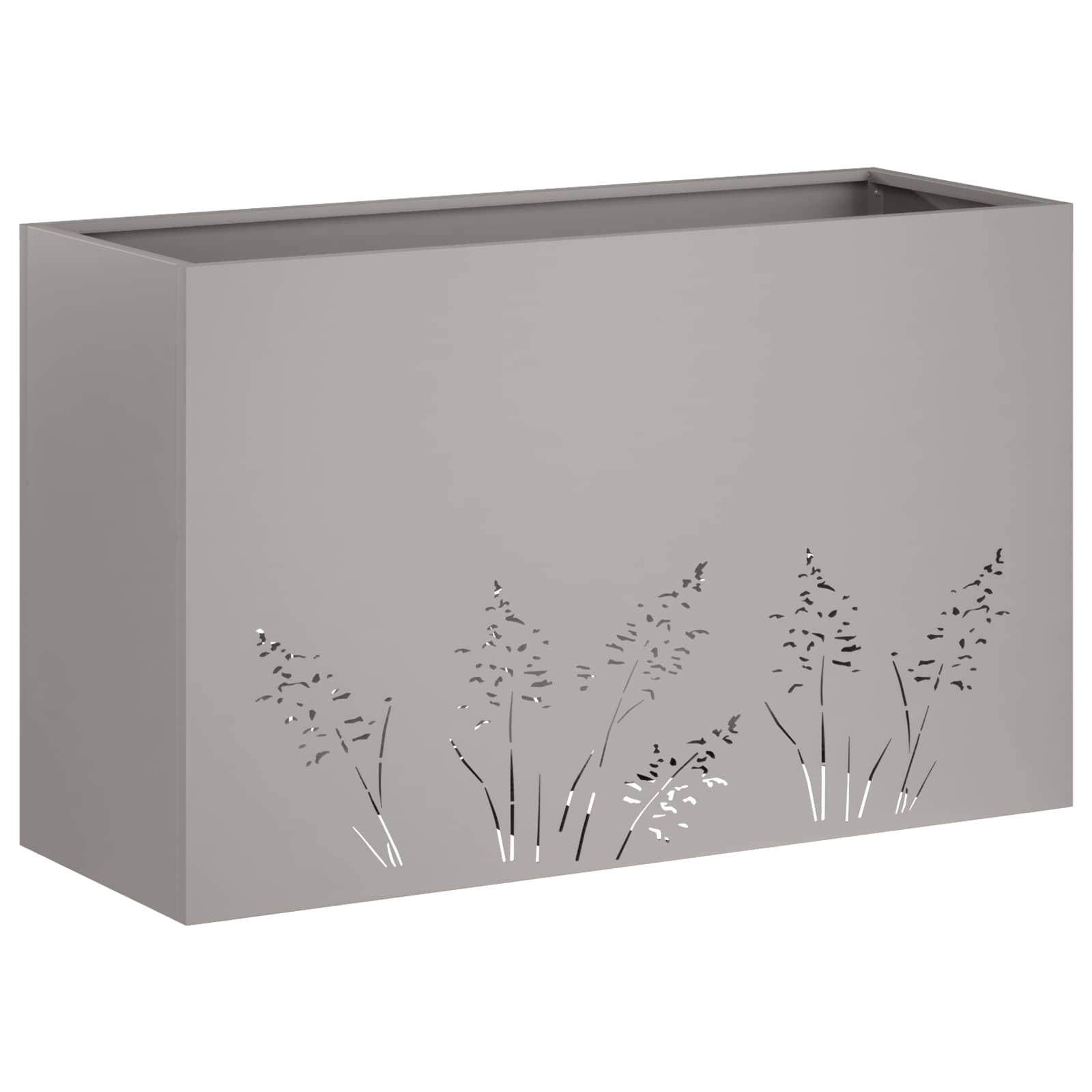 vidaXL Doniczka ogrodowa Rdzawy 80 x 30 x 49 cm Stal kortenowska