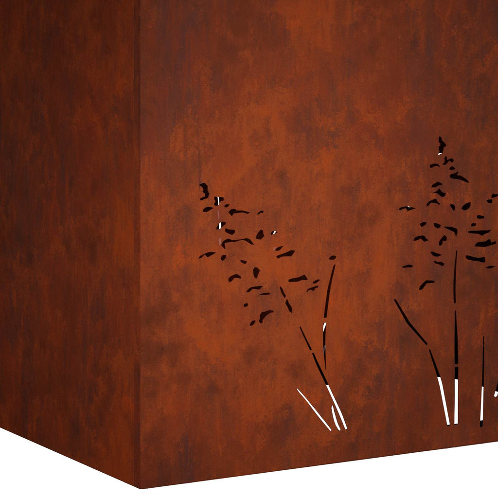 vidaXL Doniczka ogrodowa 2 szt. Rdzawy 80 x 30 x 49 cm