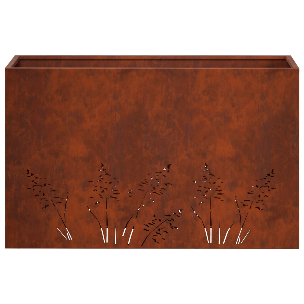 vidaXL Doniczka ogrodowa 2 szt. Rdzawy 80 x 30 x 49 cm