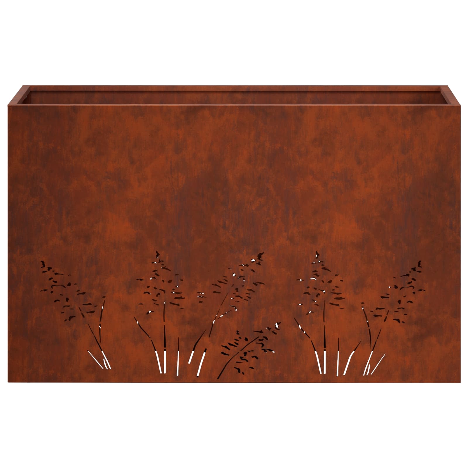 vidaXL Doniczka ogrodowa 2 szt. Rdzawy 80 x 30 x 49 cm