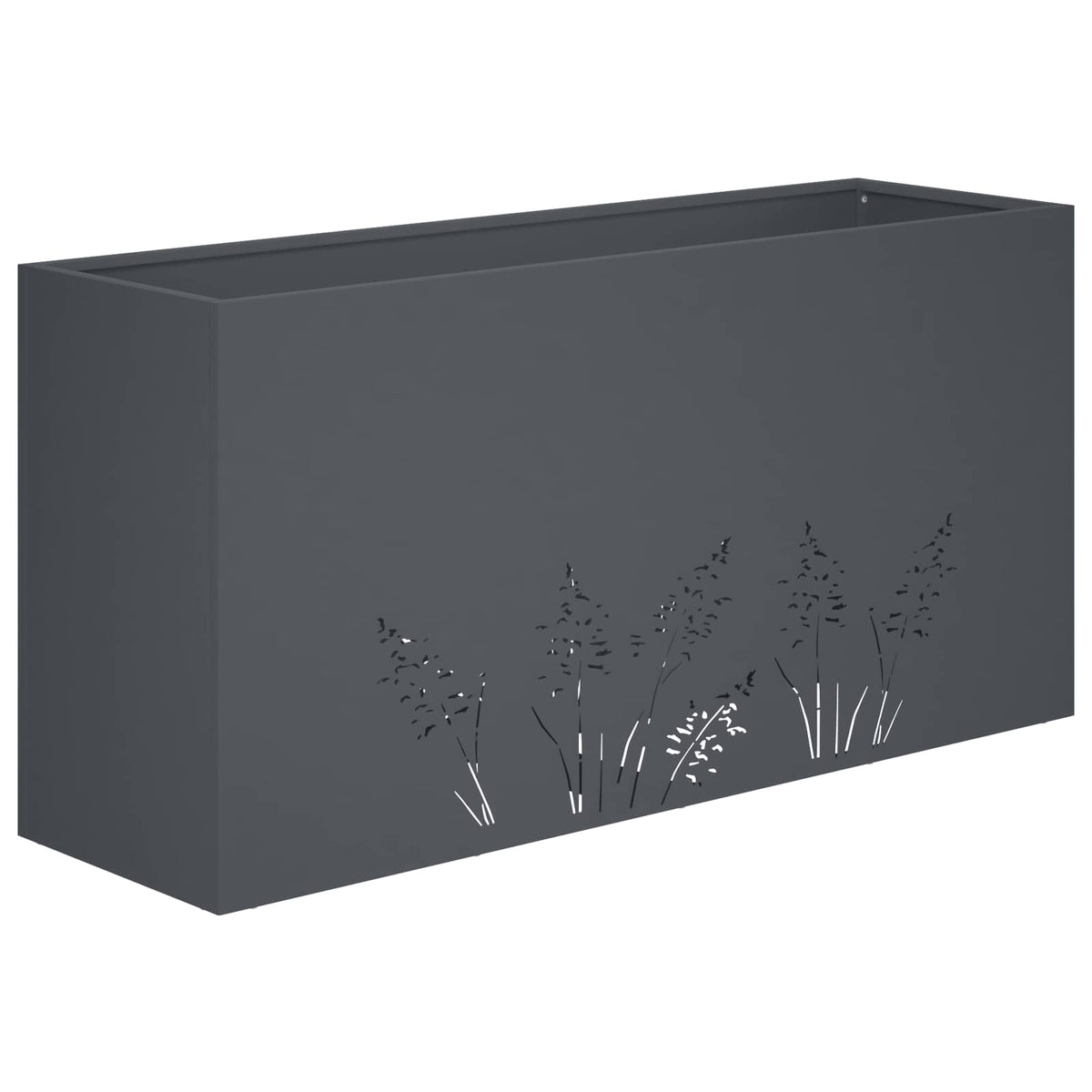 vidaXL Doniczka ogrodowa antracytowy 100 x 20 x 49 cm Stal zimnogięta