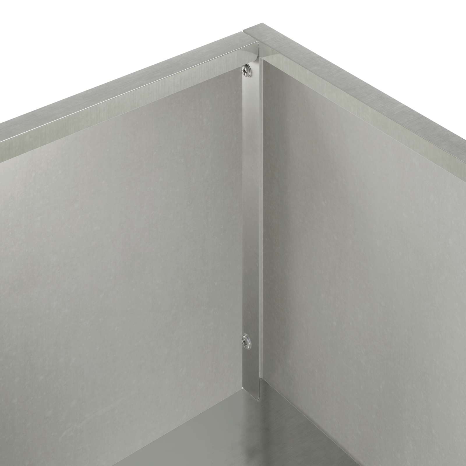 vidaXL Doniczka ogrodowa srebrny 100 x 20 x 49 cm Stal nierdzewna