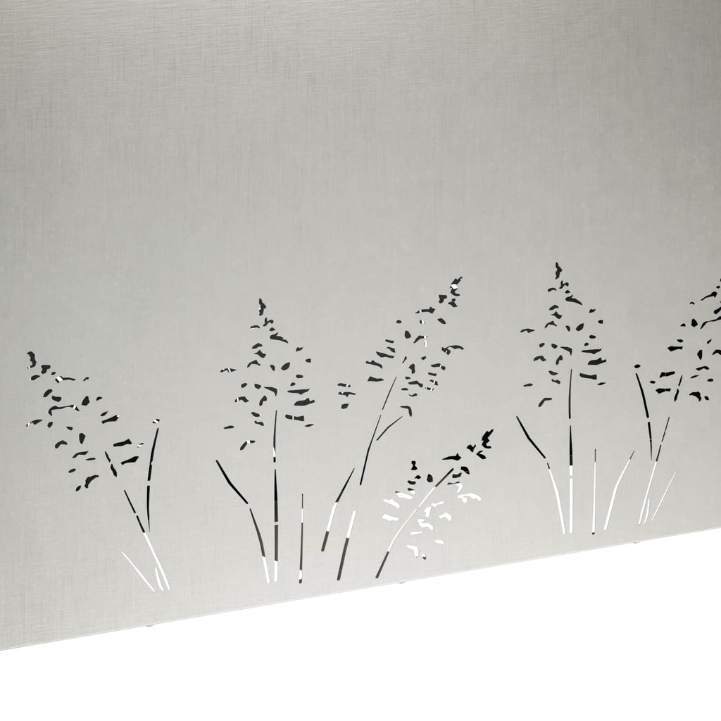 vidaXL Doniczka ogrodowa srebrny 100 x 20 x 49 cm Stal nierdzewna