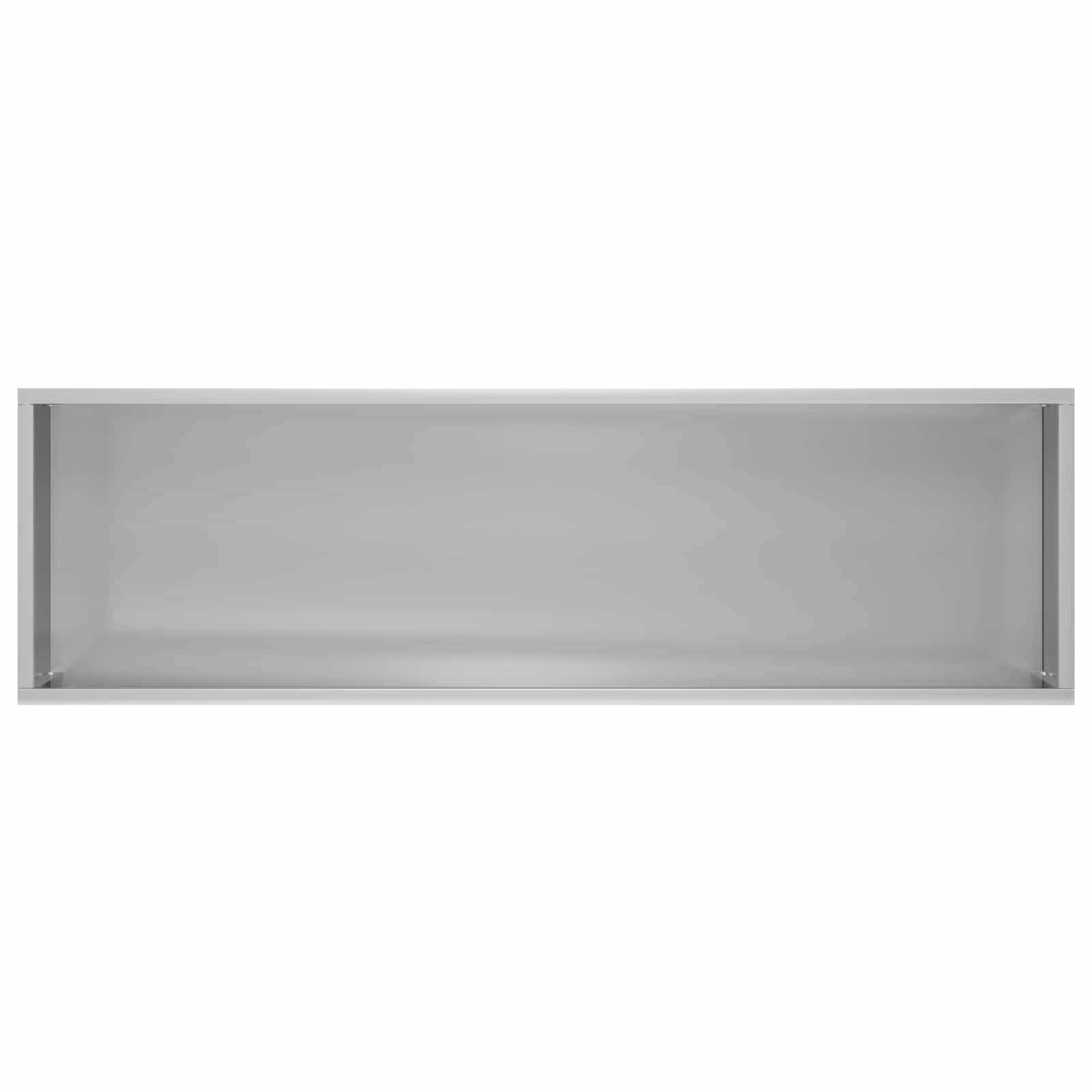 vidaXL Doniczka ogrodowa srebrny 100 x 20 x 49 cm Stal ocynkowana