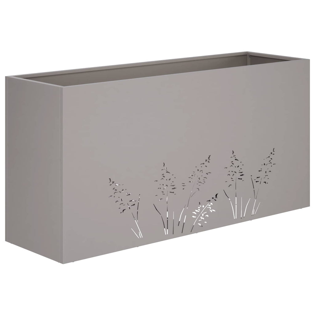 vidaXL Doniczka ogrodowa Rdzawy 100 x 20 x 49 cm Stal kortenowska