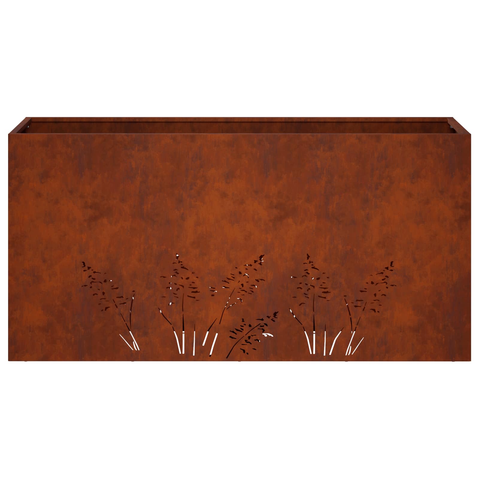 vidaXL Doniczka ogrodowa Rdzawy 100 x 20 x 49 cm Stal kortenowska