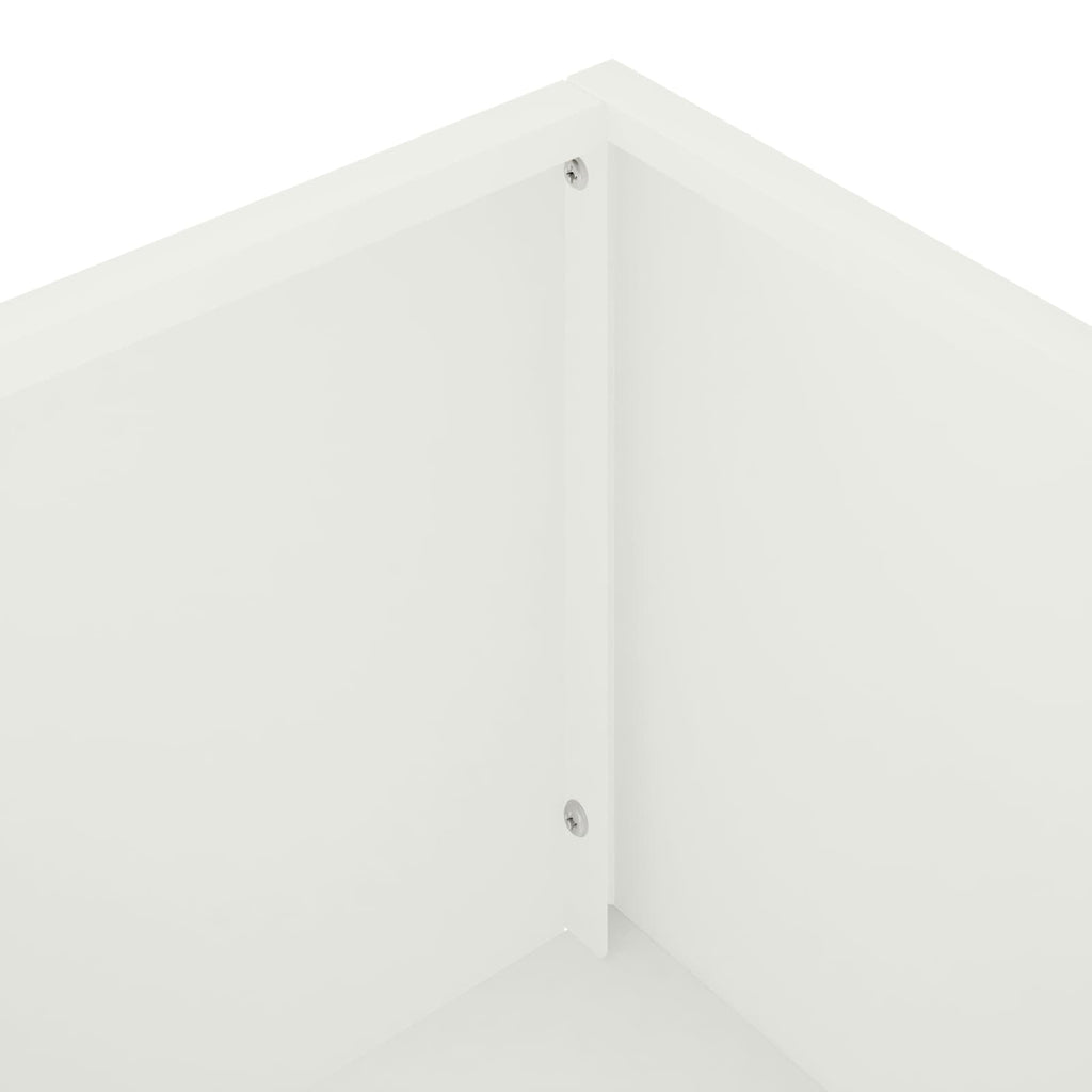 vidaXL Doniczka ogrodowa 2 szt. Biały 100 x 30 x 49 cm Stal zimnogięta