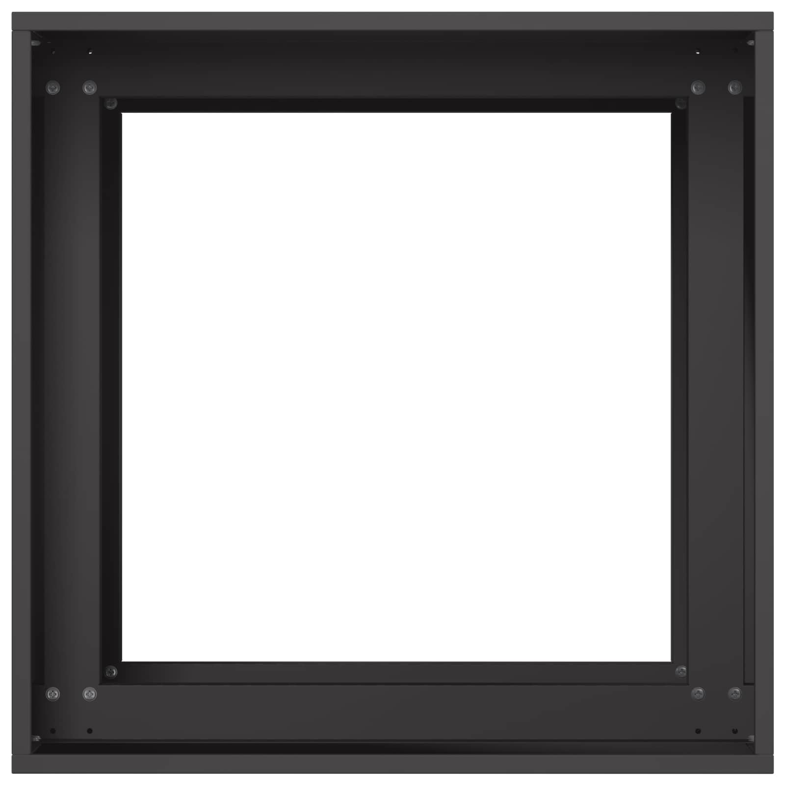 vidaXL Doniczka ogrodowa Czarny 40 x 40 x 60 cm Stal zimnogięta