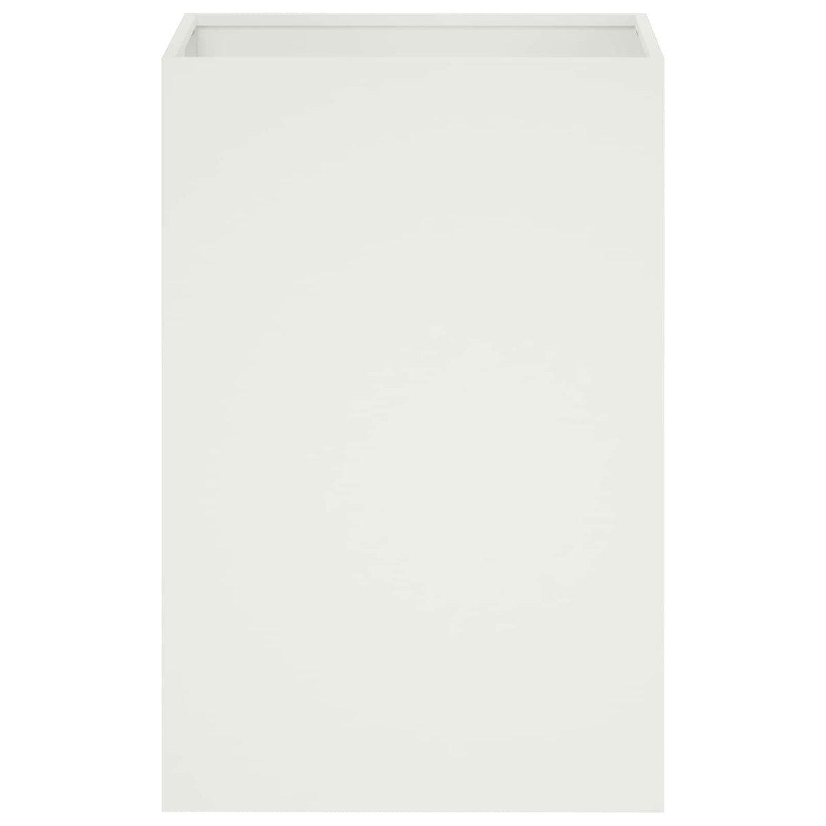 vidaXL Doniczka ogrodowa Biały 40 x 40 x 60 cm Stal zimnogięta