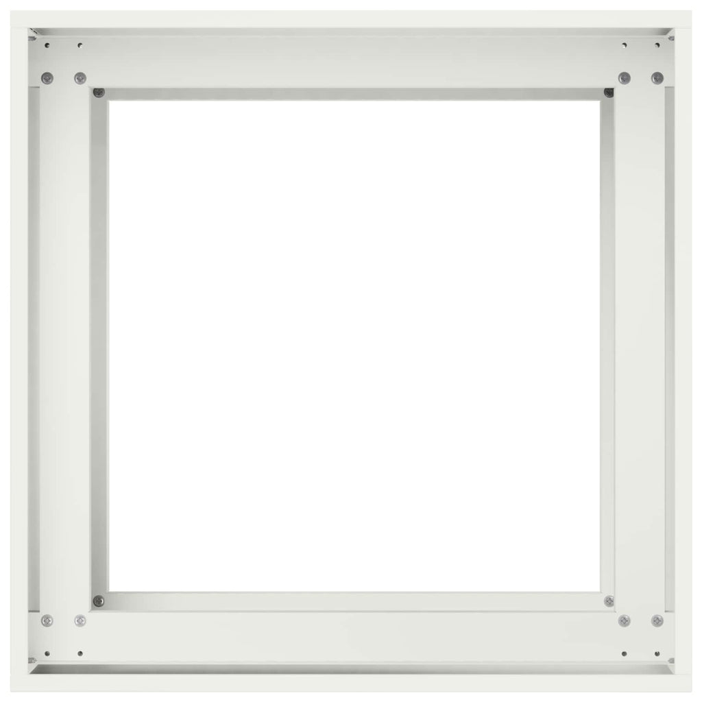 vidaXL Doniczka ogrodowa Biały 40 x 40 x 60 cm Stal zimnogięta
