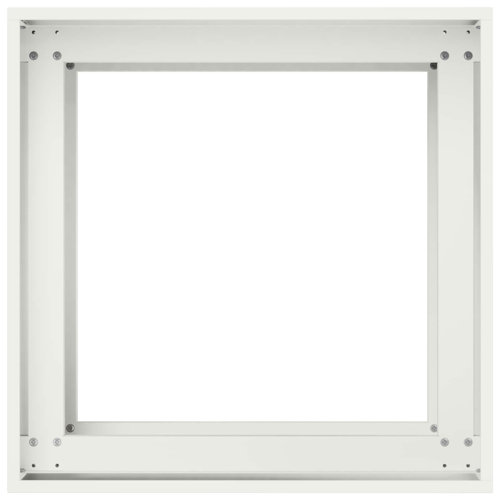 vidaXL Doniczka ogrodowa Biały 40 x 40 x 60 cm Stal zimnogięta