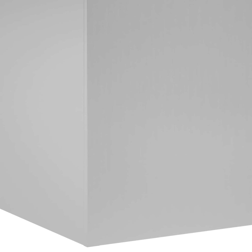 vidaXL Doniczka ogrodowa srebrny 40 x 40 x 60 cm Stal ocynkowana