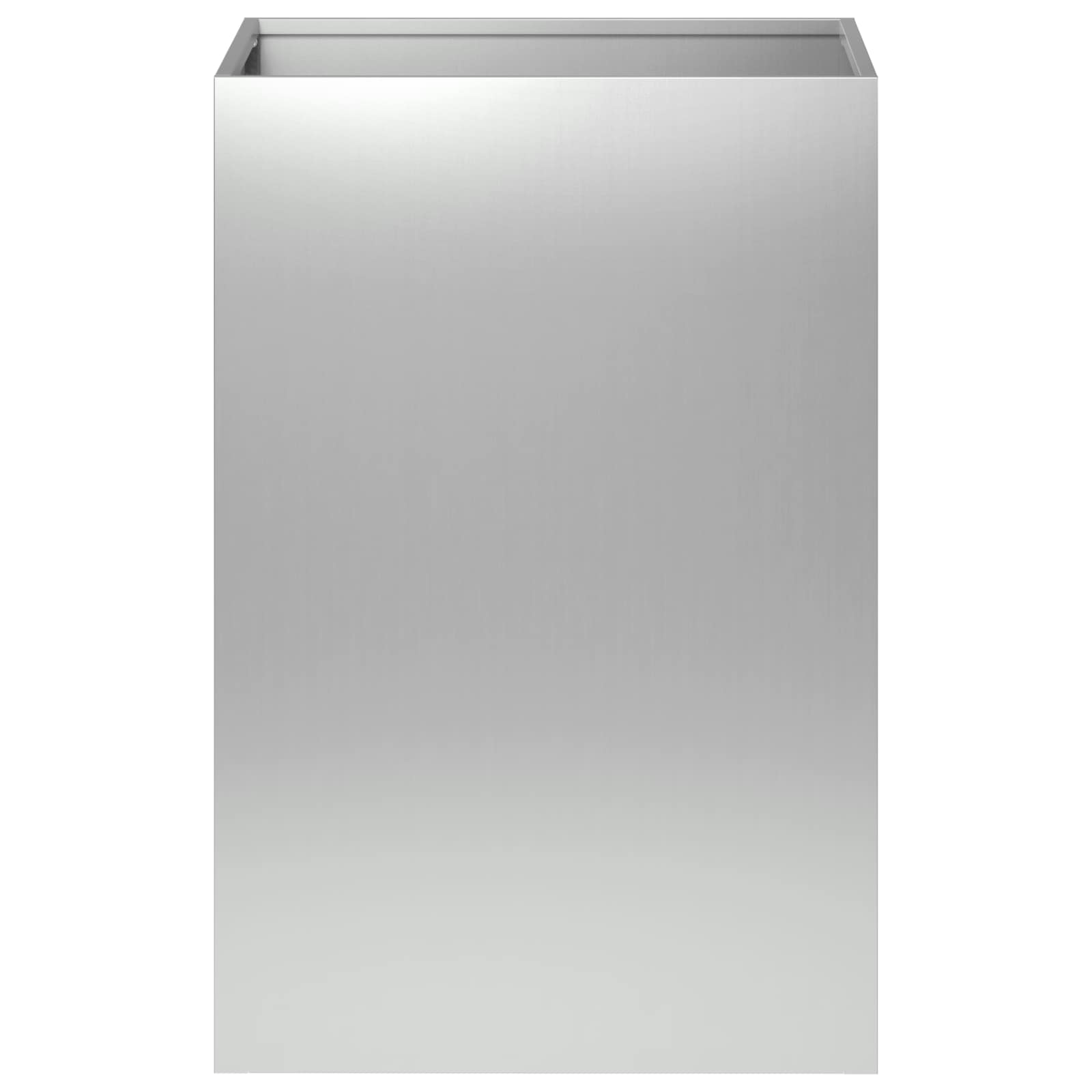 vidaXL Doniczka ogrodowa srebrny 40 x 40 x 60 cm Stal ocynkowana