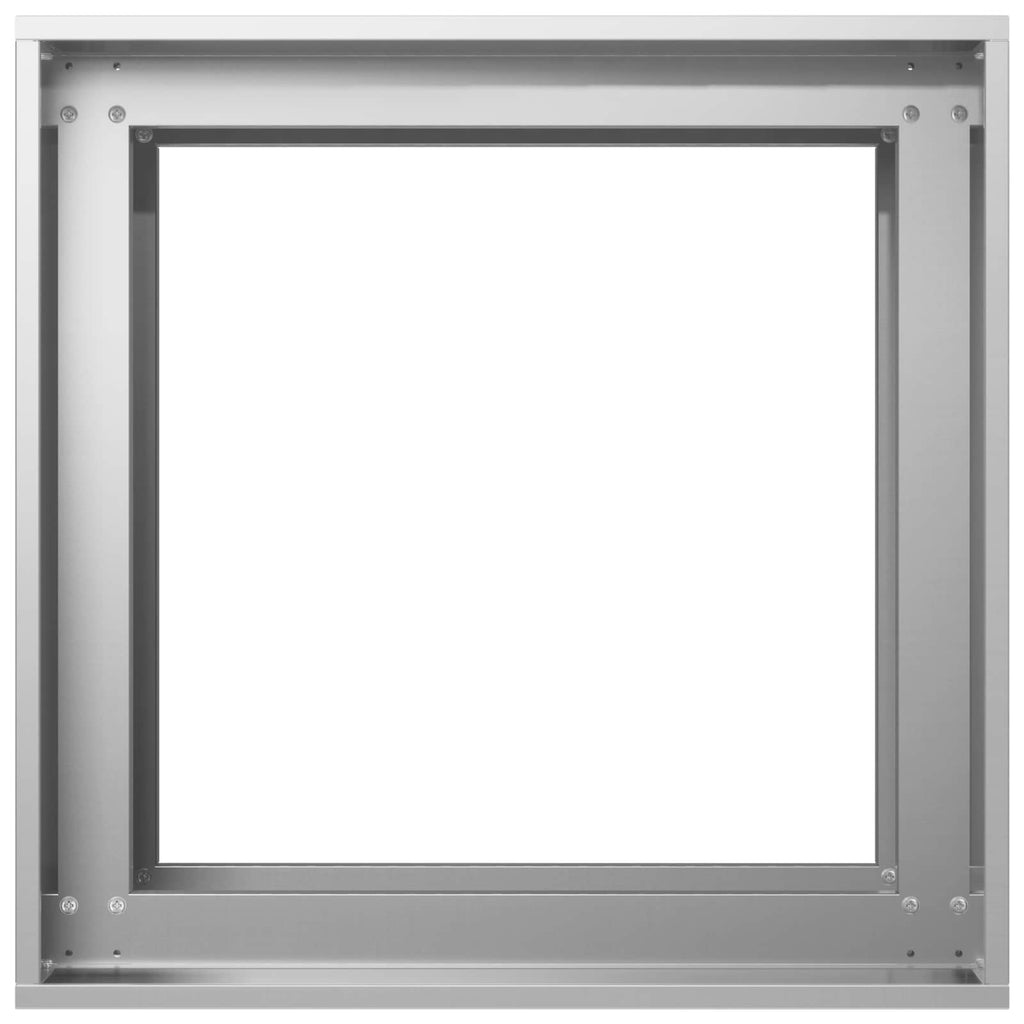 vidaXL Doniczka ogrodowa srebrny 40 x 40 x 60 cm Stal ocynkowana