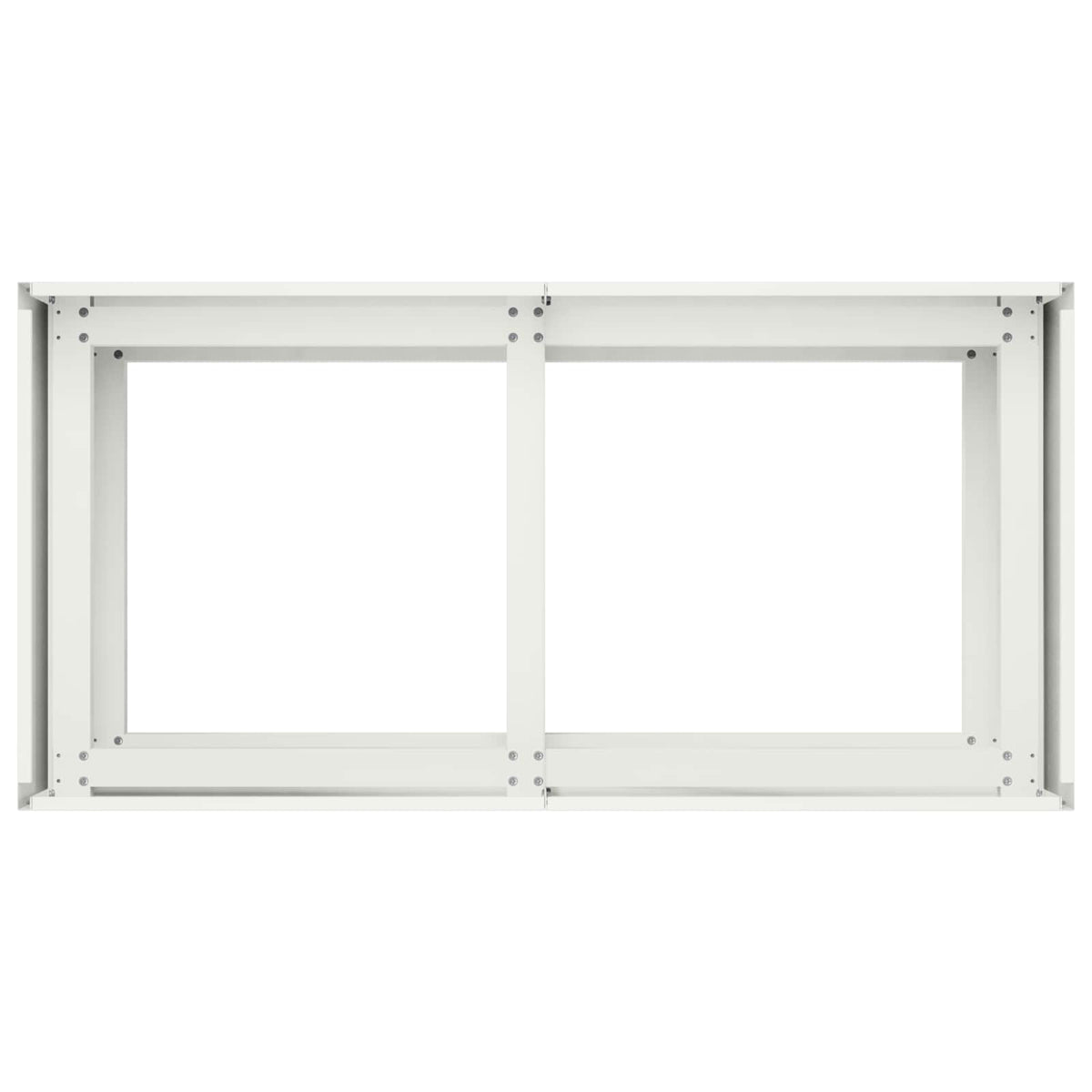 vidaXL Doniczka ogrodowa Biały 80 x 40 x 60 cm Stal zimnogięta