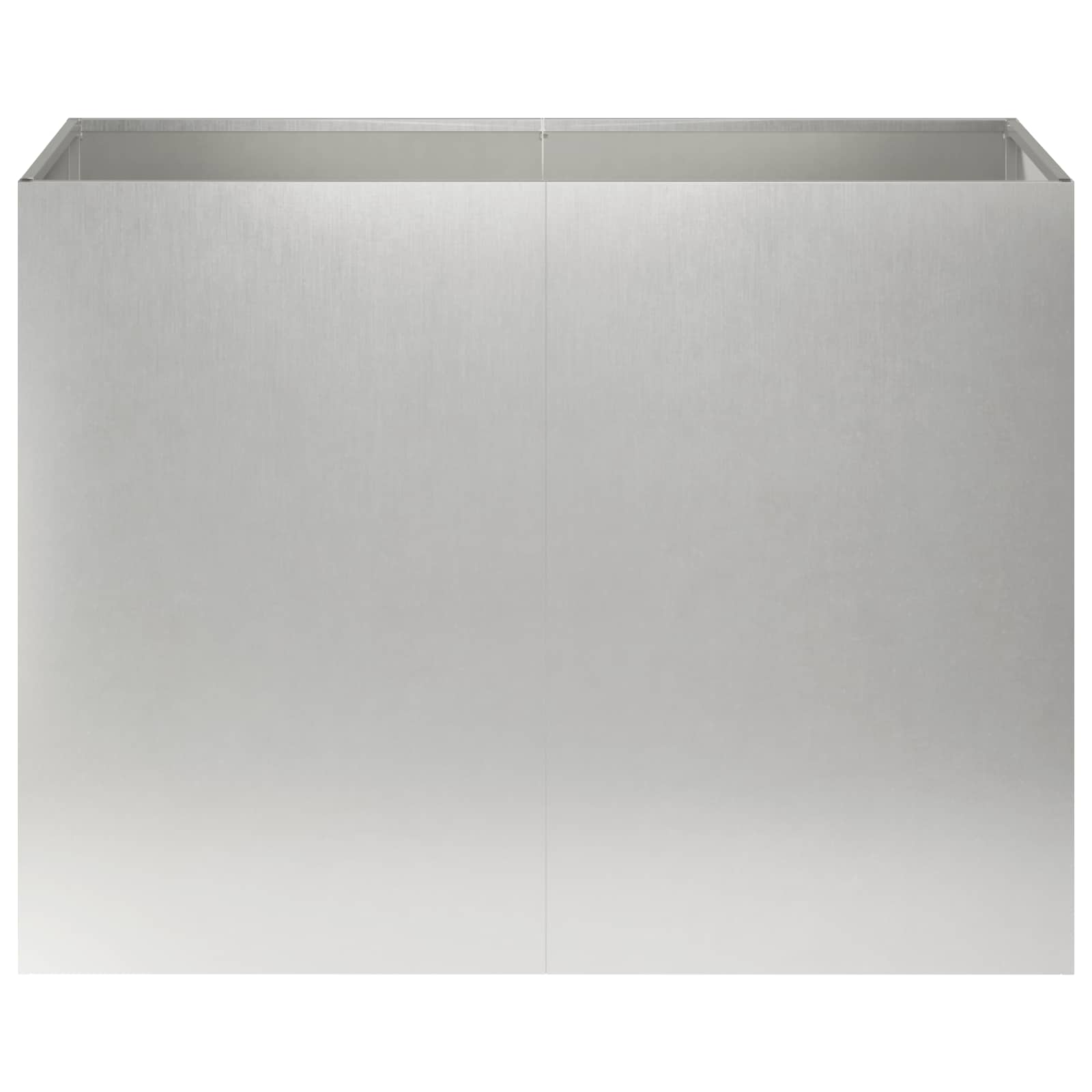vidaXL Doniczka ogrodowa srebrny 80 x 40 x 60 cm Stal nierdzewna
