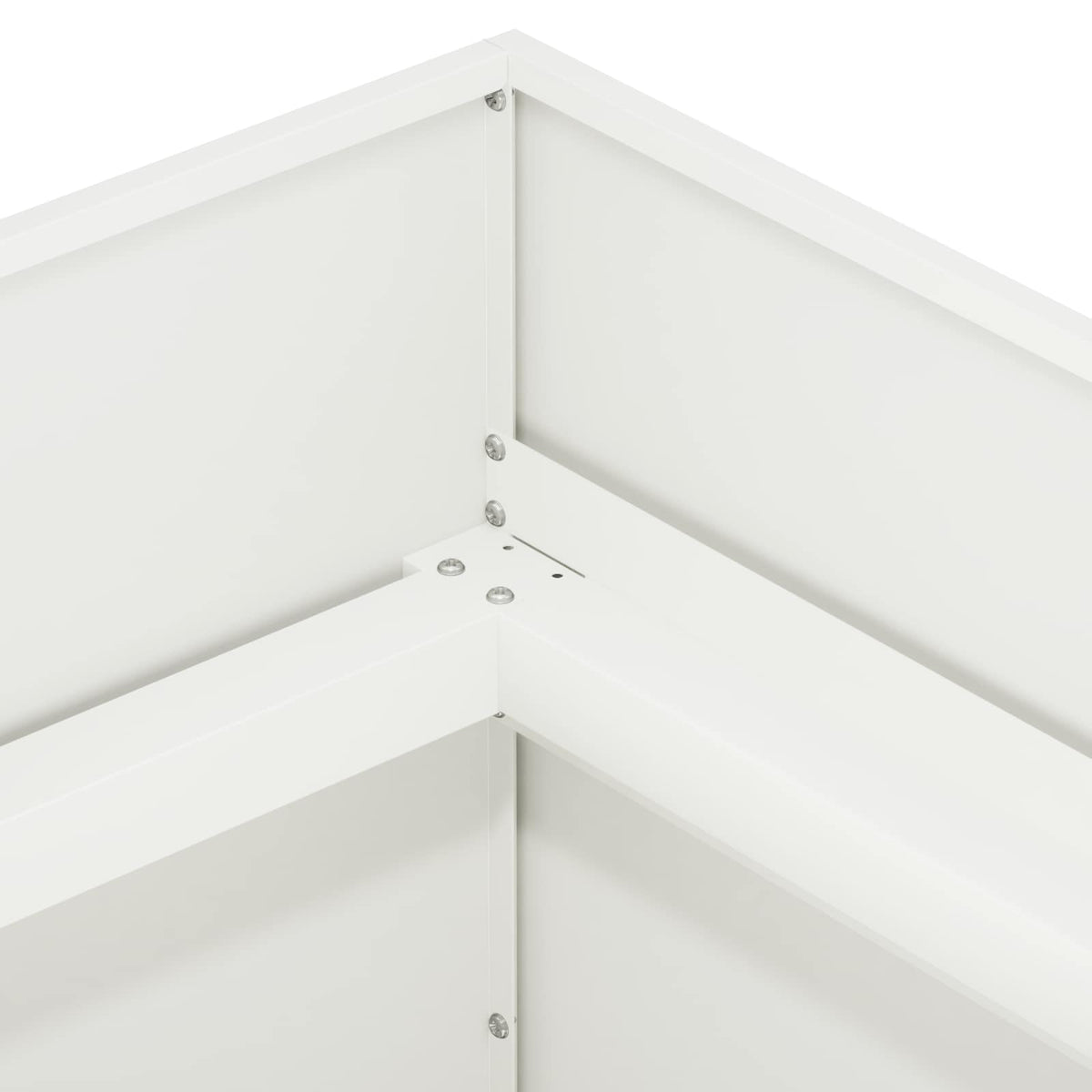 vidaXL Doniczka ogrodowa Biały 120 x 40 x 60 cm Stal zimnogięta