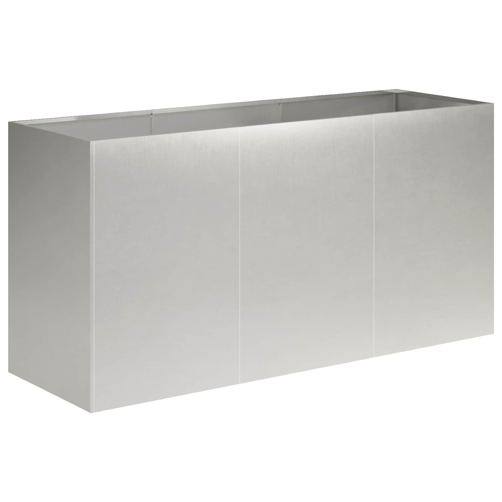 vidaXL Doniczka ogrodowa srebrny 120 x 40 x 60 cm Stal nierdzewna