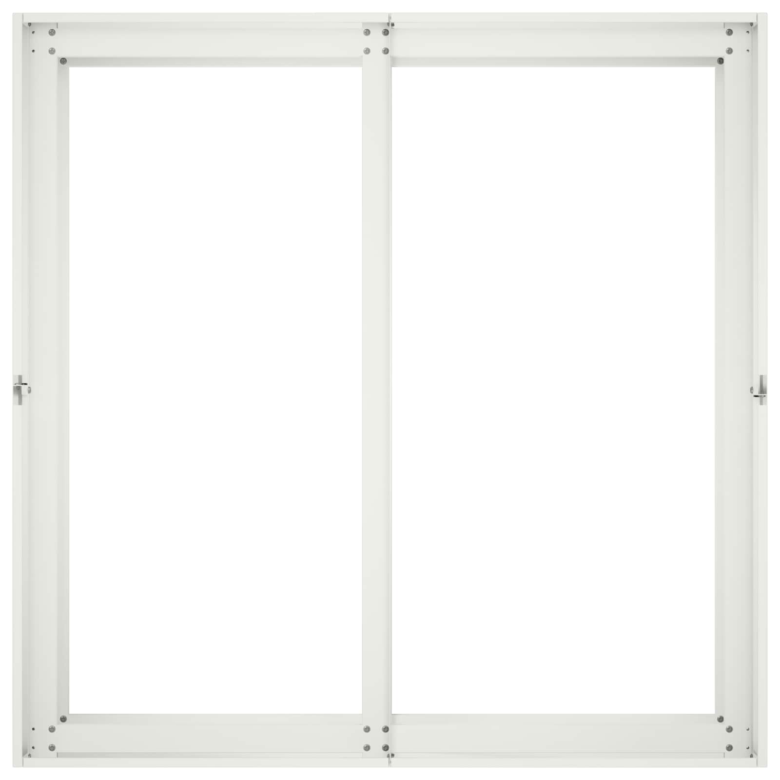 vidaXL Doniczka ogrodowa Biały 80 x 80 x 60 cm Stal zimnogięta