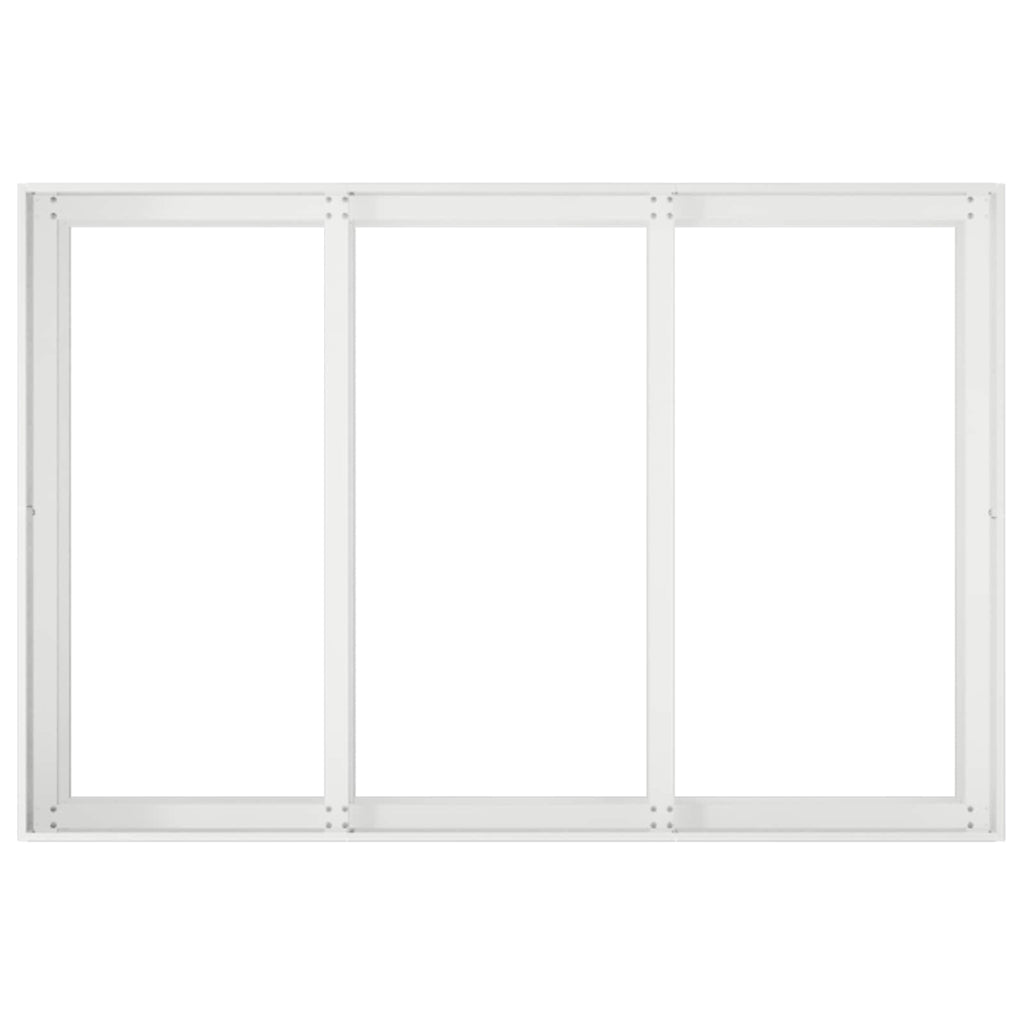 vidaXL Doniczka ogrodowa Biały 120 x 80 x 60 cm Stal zimnogięta