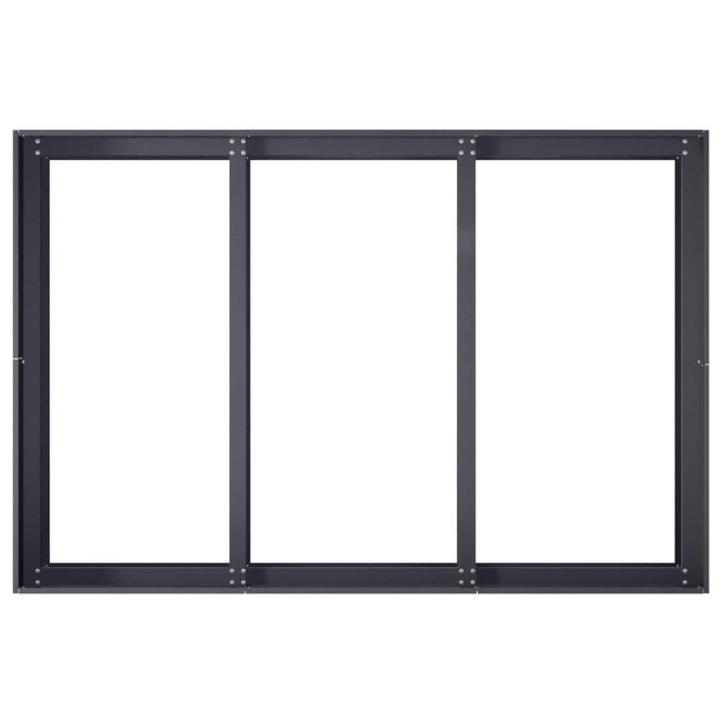 vidaXL Doniczka ogrodowa antracytowy 120 x 80 x 60 cm Stal zimnogięta
