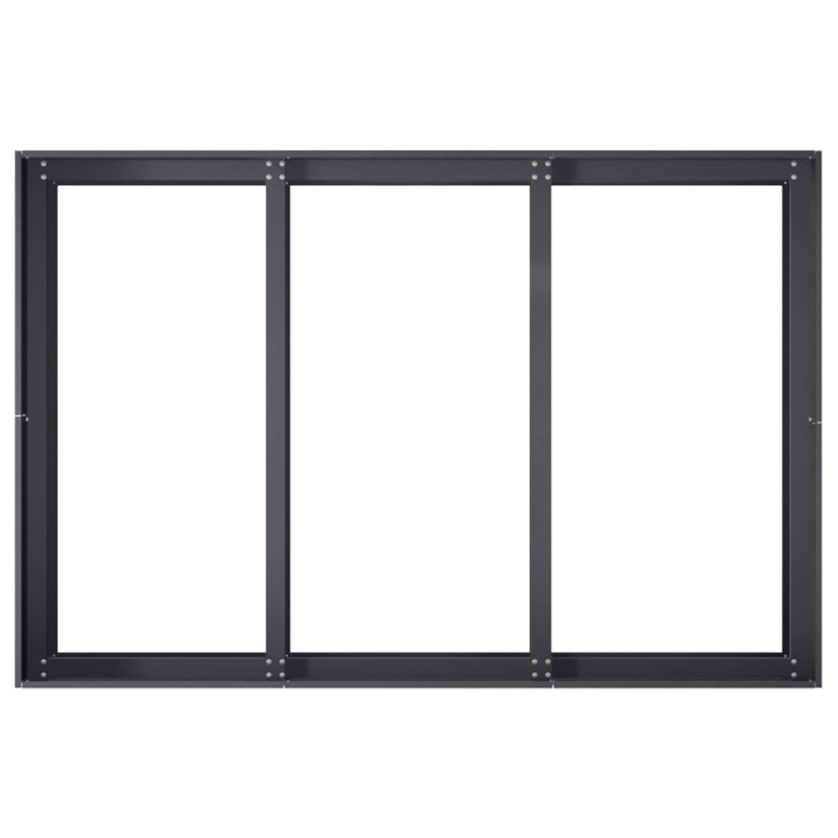 vidaXL Doniczka ogrodowa antracytowy 120 x 80 x 60 cm Stal zimnogięta