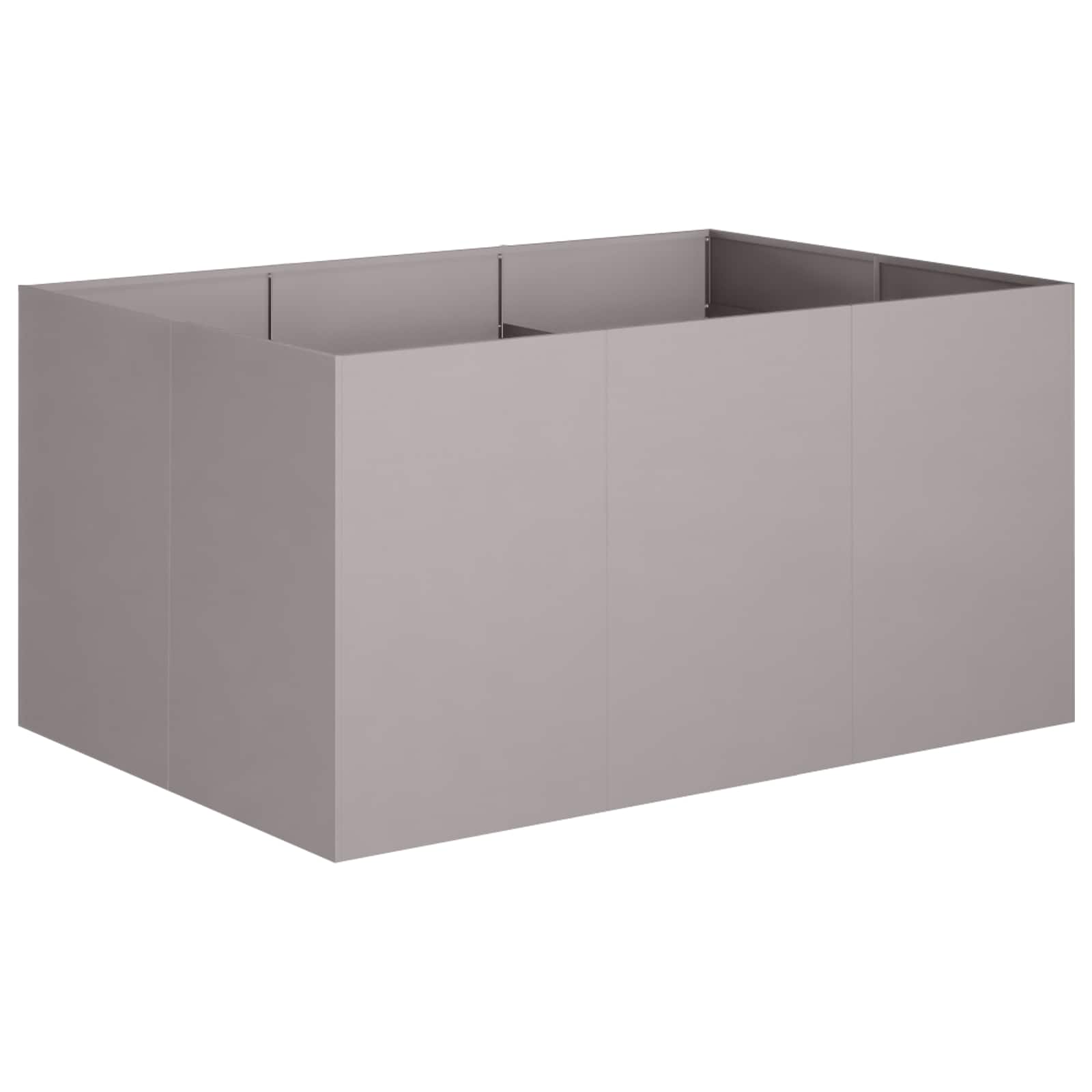 vidaXL Doniczka ogrodowa Rdzawy 120 x 80 x 60 cm Stal kortenowska