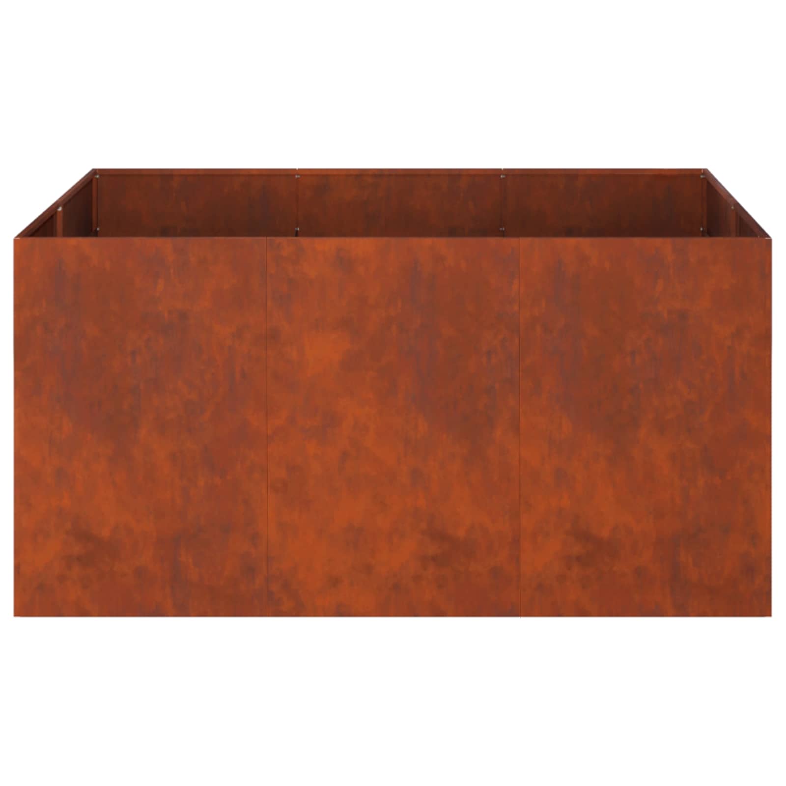 vidaXL Doniczka ogrodowa Rdzawy 120 x 80 x 60 cm Stal kortenowska