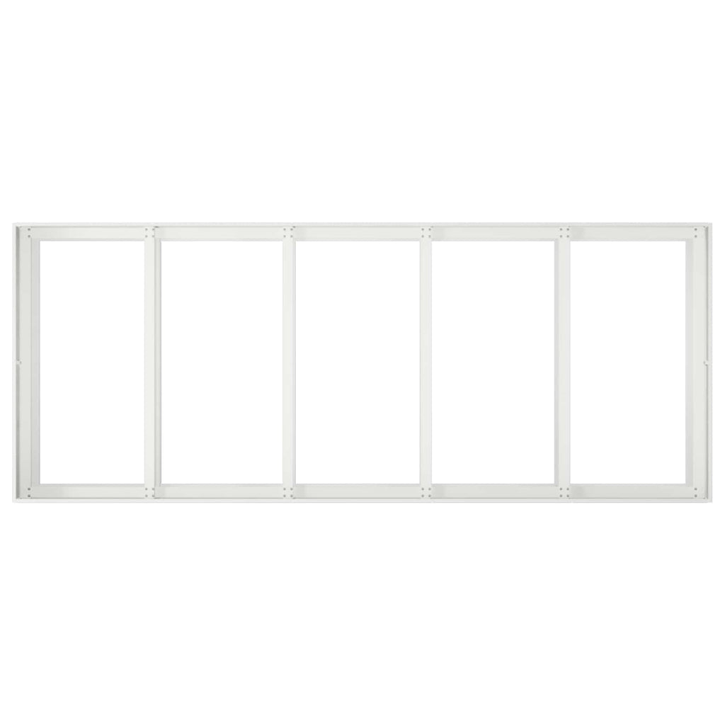 vidaXL Doniczka ogrodowa Biały 200 x 80 x 60 cm Stal zimnogięta