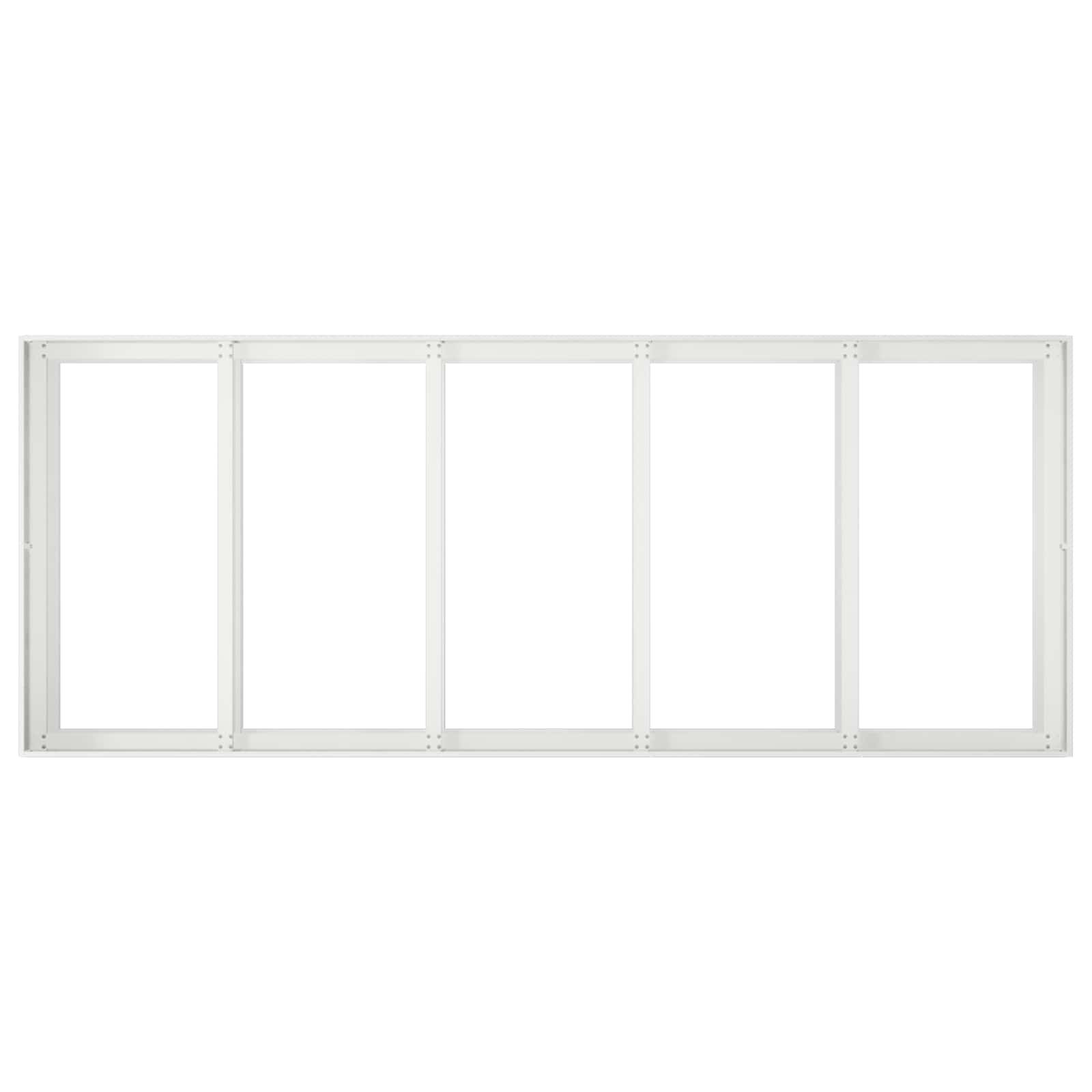 vidaXL Doniczka ogrodowa Biały 200 x 80 x 60 cm Stal zimnogięta