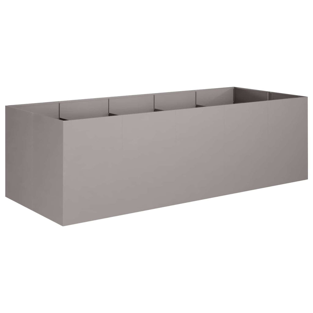 vidaXL Doniczka ogrodowa Rdzawy 200 x 80 x 60 cm Stal kortenowska