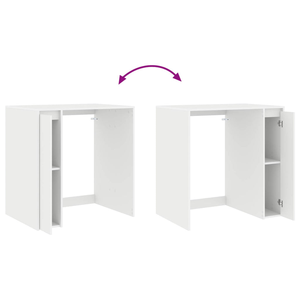 vidaXL Szafka na pralkę Biały 87 x 60 x 89 cm Materiał drewnopochodny