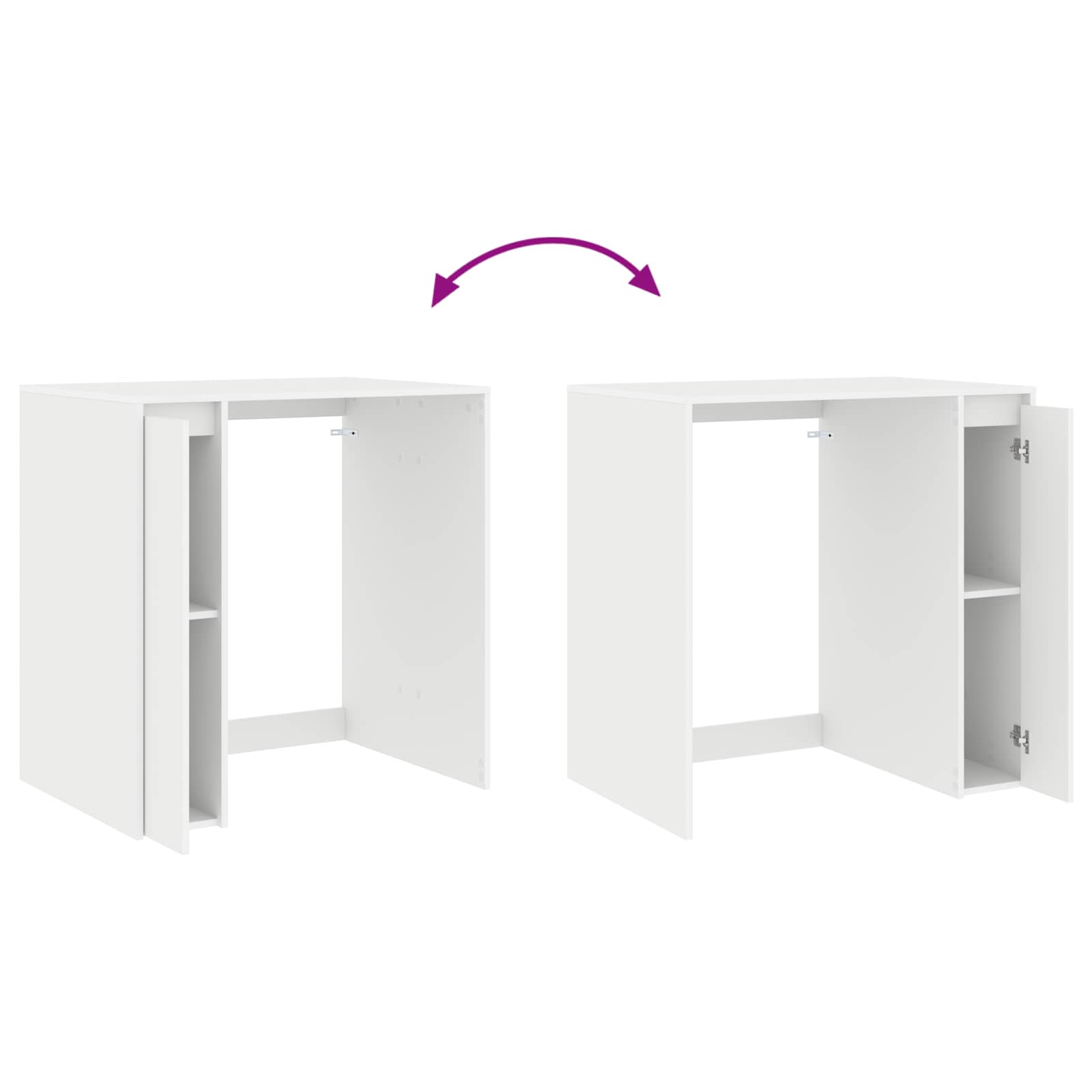 vidaXL Szafka na pralkę Biały 87 x 60 x 89 cm Materiał drewnopochodny