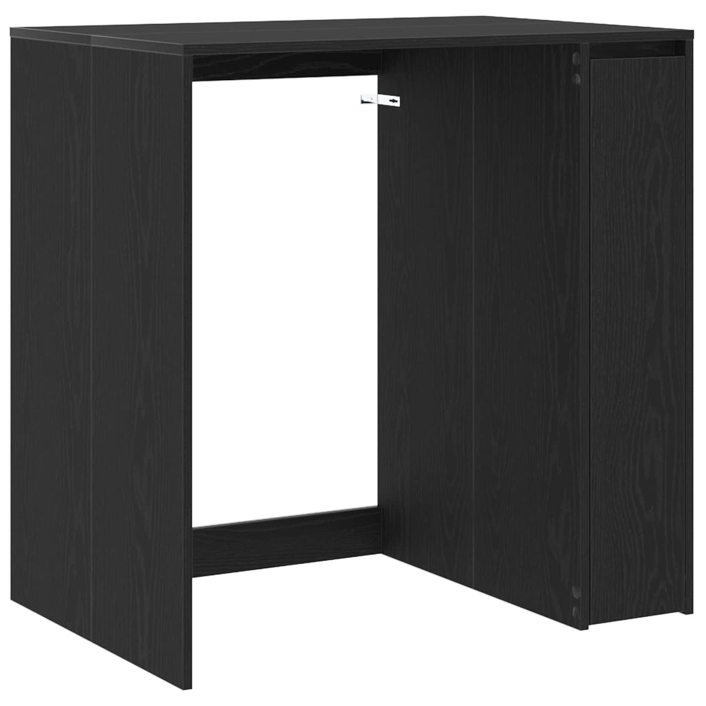 vidaXL Szafka na pralkę z przechowywaniem Czarny Dąb 87 x 60 x 89 cm