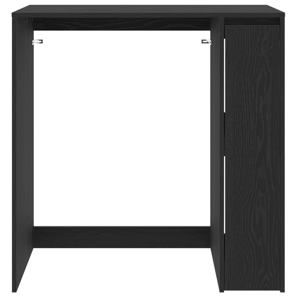 vidaXL Szafka na pralkę z przechowywaniem Czarny Dąb 87 x 60 x 89 cm