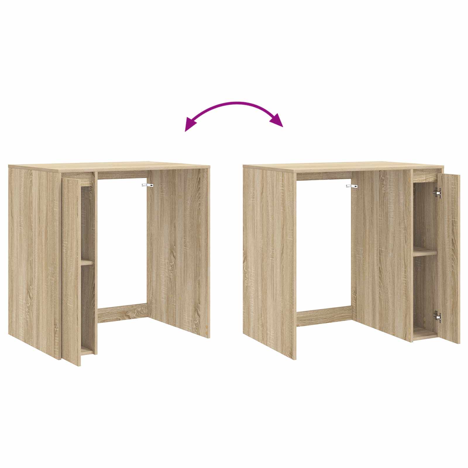 vidaXL Szafka na pralkę Sonoma 87 x 60 x 89 cm Materiał drewnopochodny