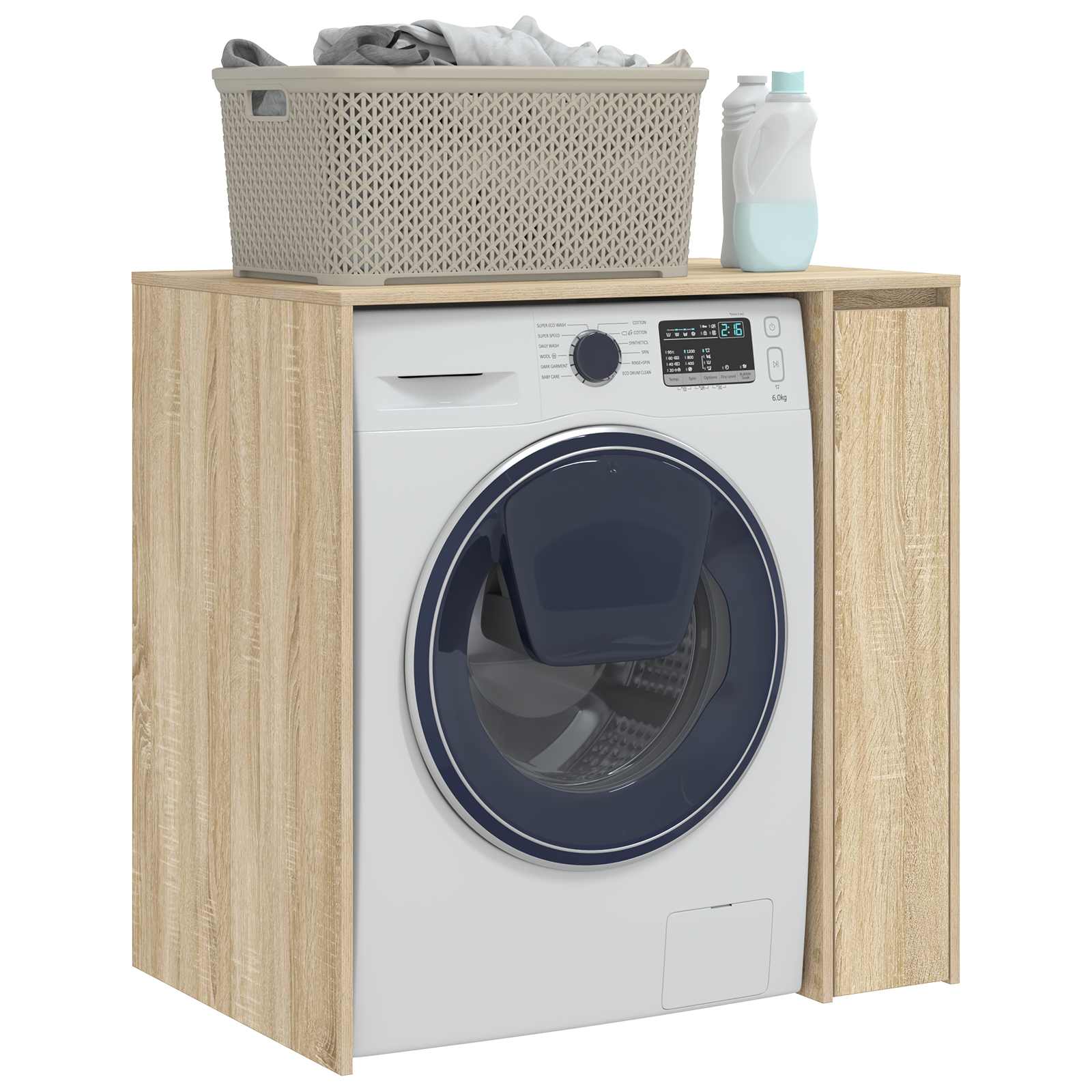 vidaXL Szafka na pralkę Sonoma 87 x 60 x 89 cm Materiał drewnopochodny