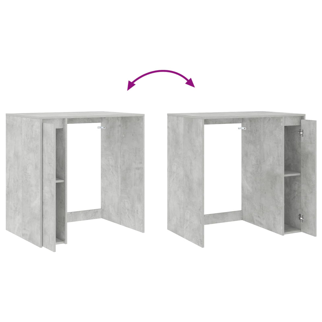 vidaXL Szafka na pralkę z przechowywaniem Betonowy 87 x 60 x 89 cm