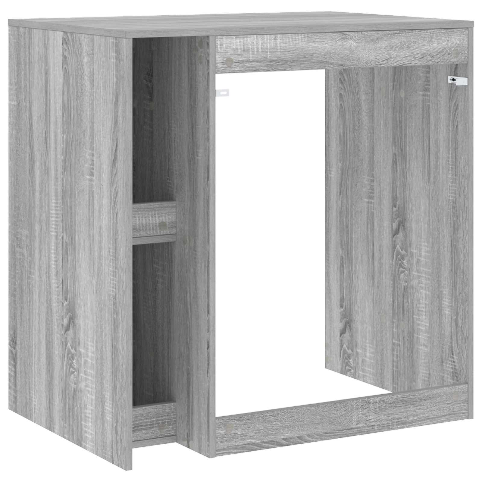 vidaXL Szafka na pralkę z przechowywaniem Szary Sonoma 87 x 60 x 89 cm
