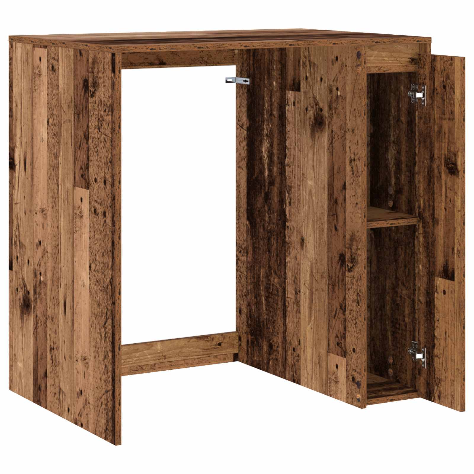 vidaXL Szafka na pralkę z przechowywaniem Stare drewno 87 x 60 x 89 cm