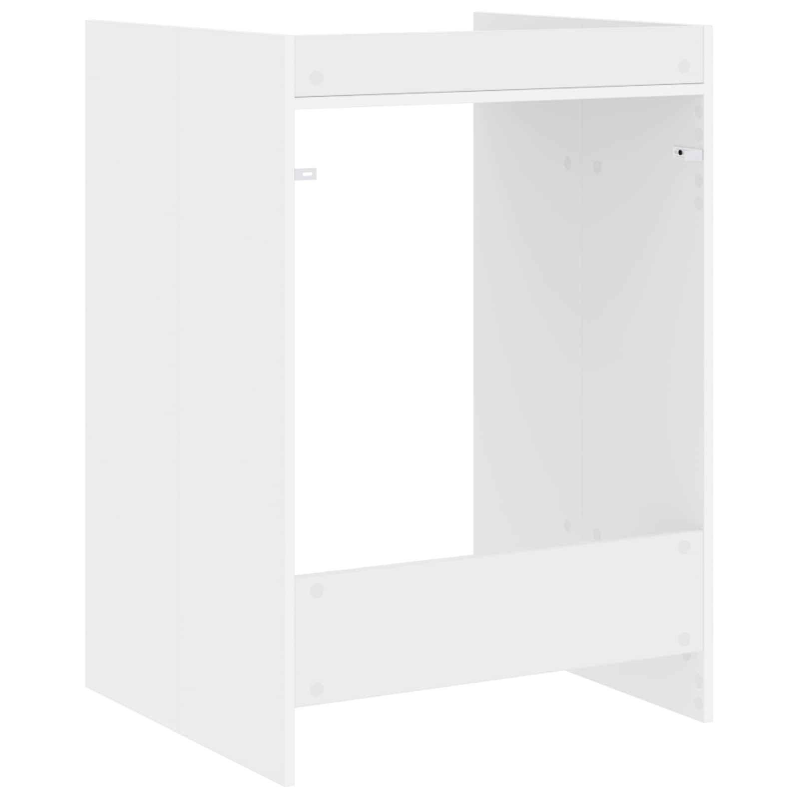 vidaXL Szafka na pralkę z przechowywaniem Biały 67,5 x 62 x 97 cm