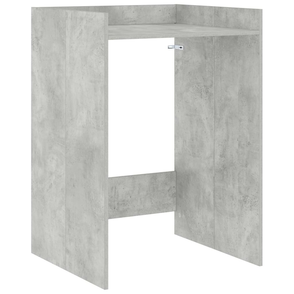 vidaXL Szafka na pralkę z przechowywaniem Betonowy 67,5 x 62 x 97 cm