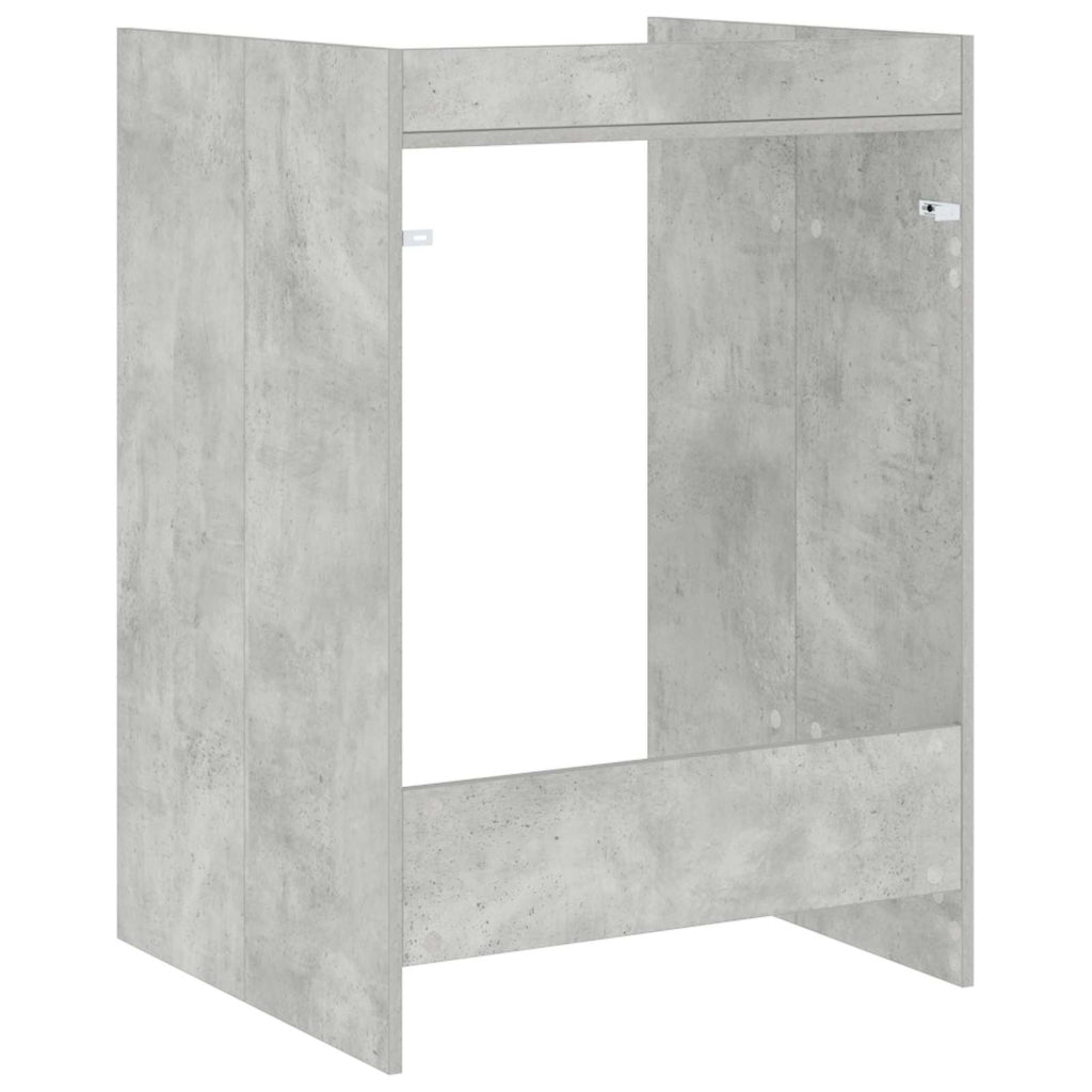 vidaXL Szafka na pralkę z przechowywaniem Betonowy 67,5 x 62 x 97 cm