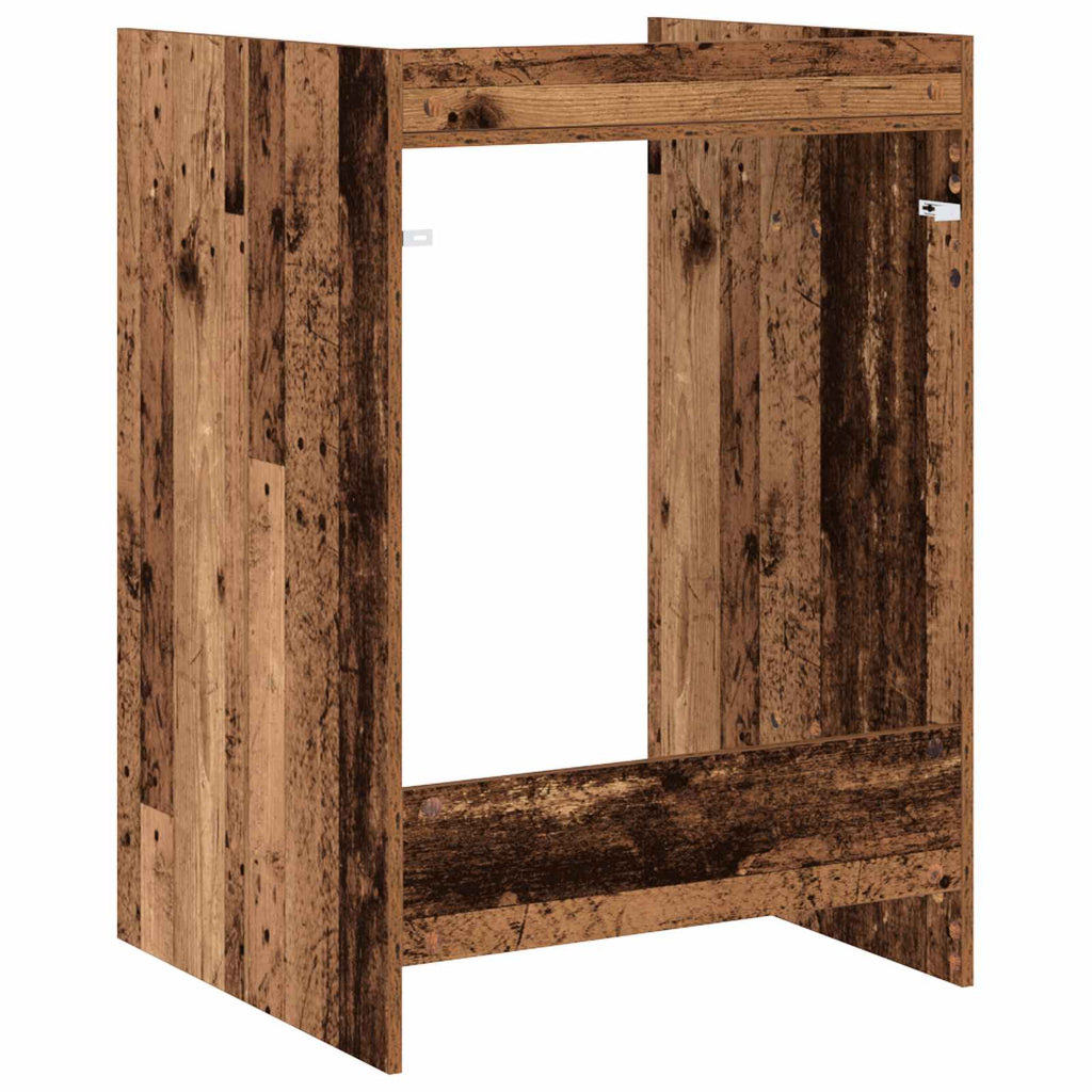 vidaXL Szafka na pralkę Stare drewno 67,5 x 62 x 97 cm