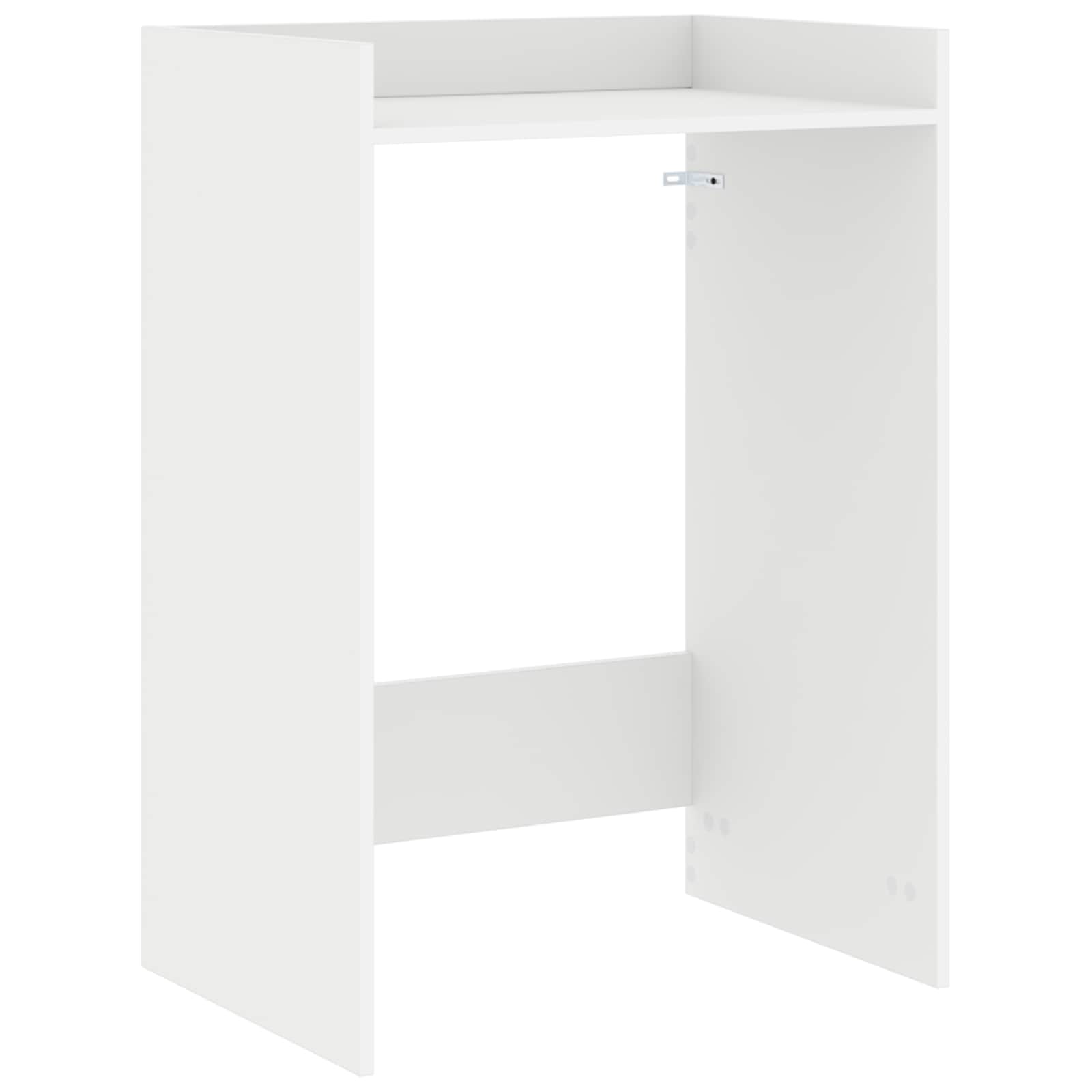 vidaXL Szafka na pralkę z przechowywaniem Biały 67,5 x 48 x 97 cm